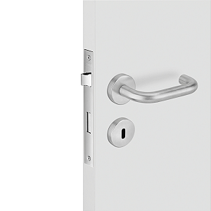 Fechadura Imab Acess para Porta Interna – Acabamento Inox Escovado