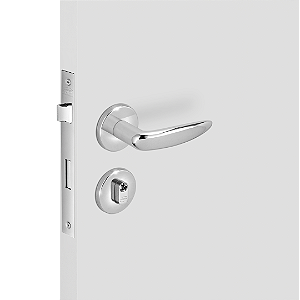 Fechadura Imab Vert 2 Externo – Cromado com Roseta 77