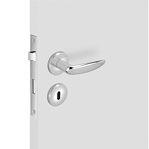 Fechadura Imab Vert 2 Interno – Cromado com Roseta 77