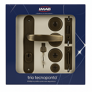 Fechadura Imab Trio Tecnoponto EP57 – Antique