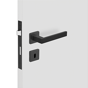 Fechadura Interna Hato 2 Imab Inox Preto Fosco