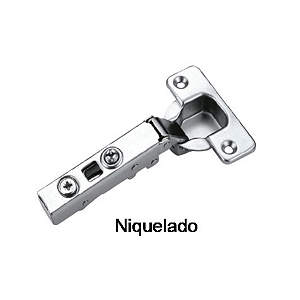 Dobradiça Reta Hafele 110° com Amortecedor – Ideal para Móveis Planejados
