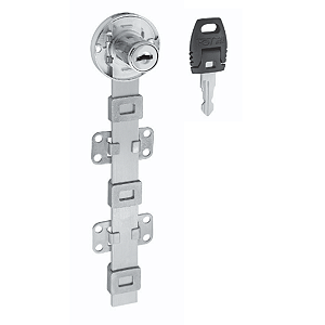 Fechadura Escamoteável FGVTN com Barra Lateral 500mm – Kit para Gaveteiro 4 Gavetas