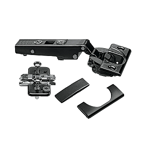 BLUM CLIP Top Ônix Curva c/ Amortecedor – Kit com 2 Dobradiças Blumotion