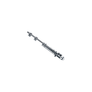 Trinco União 40 cm Ferro Cromado Fosco – Linha 845 Extra Longo para Porta e Janela