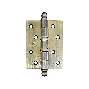 M.Rodrigues 5535 Dobradiça Reforçada 4x3 com Anel – Latão Antique