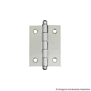 Dobradiça MR 3" 5300 Ferro Cromado Brilhante – Clássica e Durável