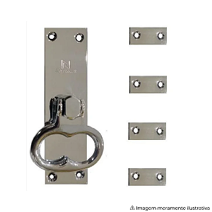 Cremona MR Cromada Brilhante – Estilo Espelhado para Portas e Janelas