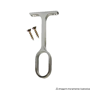 Suporte Central Cromado Blass 362 para Cabideiro Oval Fechado