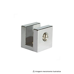 Suporte Cromado Blass com Fenda e Encaixe Quadrado de 8 mm