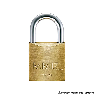 Cadeado de Latão Papaiz CR20 – 20 mm, Resistente e Compacto