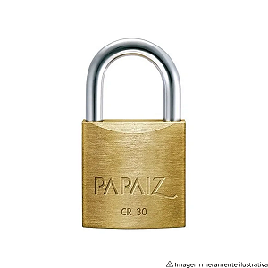 Cadeado de Latão Papaiz CR30 – Segurança para Portões e Armários
