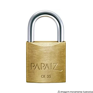 Cadeado Papaiz CR35 35 mm – Corpo em Latão Resistente