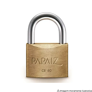 Cadeado Papaiz CR40 40 mm – Segurança Reforçada em Latão