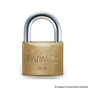 Cadeado 60 mm Papaiz CR60 para Portões, Galpões e Áreas Externas