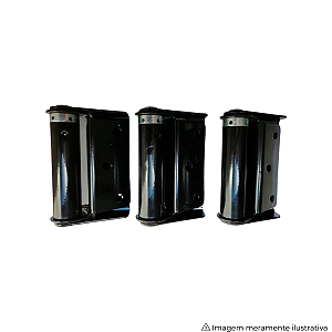 Dobradiça Disafe com Retorno Automático – Porta Corta-Fogo Preta