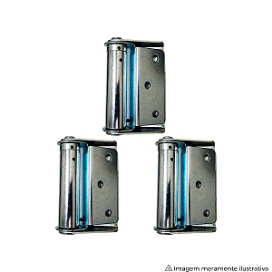 Dobradiça com Retorno Automático Zincada Disafe – Porta Corta-Fogo