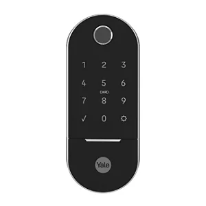 Fechadura Digital Lia Sem o Kit Connect Preto Fosco Yale Com Biometria