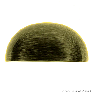 Puxador Concha 64 mm Ouro Velho Gruppa – Estilo Retrô e Acabamento Envelhecido em Metal de Alta Resistência