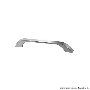 Puxador Cucca 32 mm Cromado Gruppa – Design Minimalista e Acabamento Espelhado em Metal Cromado