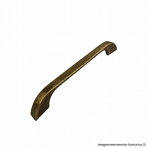 Puxador Cucca 64 mm Ouro Velho Gruppa – Design Retrô e Acabamento Envelhecido em Metal de Alta Resistência