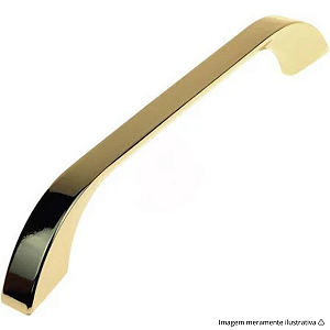 Puxador Cucca 128 mm Dourado Gruppa
