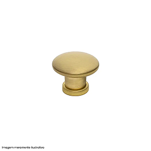 Puxador Dourado Escovado Lyon Gruppa para Móveis