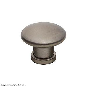 Puxador Niquelado Escovado Lyon Gruppa para Móveis