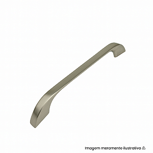 Puxador Cucca 384 mm Níquel Escovado – Gruppa