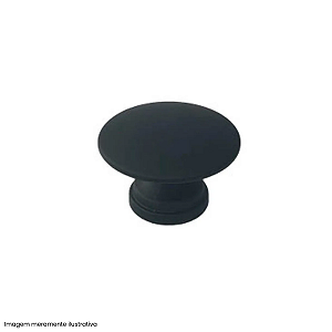 Puxador Preto Fosco Lyon Gruppa para Móveis