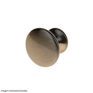 Puxador Nice Redondo Ponto Niquelado Escovado Gruppa