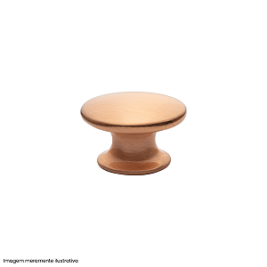 Puxador Oval Ponto Cobre Escovado Gruppa