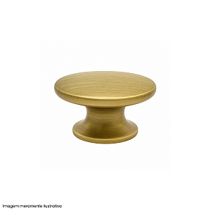 Puxador Oval Ponto Dourado Escovado Gruppa