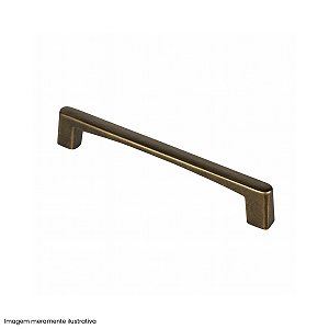 Puxador Pianno 192mm Ouro Velho Gruppa