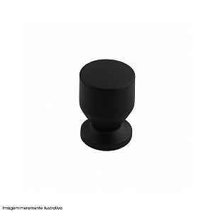 Puxador Taça Ponto Preto Fosco – Design Moderno Gruppa