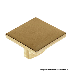 Puxador Ponto Firenze 35 mm Dourado Escovado – Gruppa