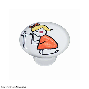 Puxador Decorativo Infantil IL 7044 Menina Orando