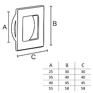 Puxador Italy Line IL 147 35mm Cromado