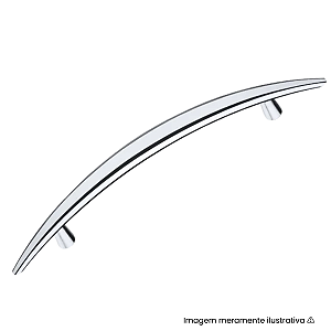 Puxador Italy Line IL 516 128mm Cromado