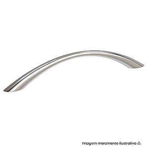 Puxador Italy Line IL 604 224mm Aço Escovado