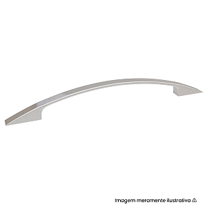 Puxador Italy Line IL 606 224mm Aço Escovado