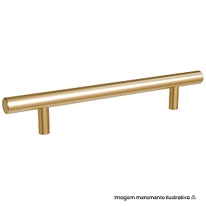 Puxador Italy Line Primus 814 96mm Dourado Matte
