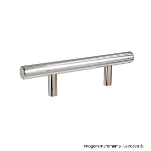 Puxador Italy Line Primus 814 64mm Inox Polido