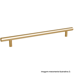 Puxador Italy Line Primus 814 224mm Dourado Matte