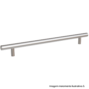 Puxador Italy Line Primus 814 224mm Aço Escovado