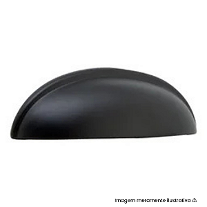 Puxador Torralba Aniela 332 Preto Fosco 64mm