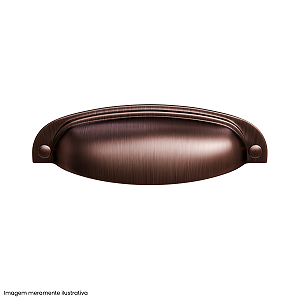 Puxador Vivaro Cobre Velho 96 mm – Estilo Rústico