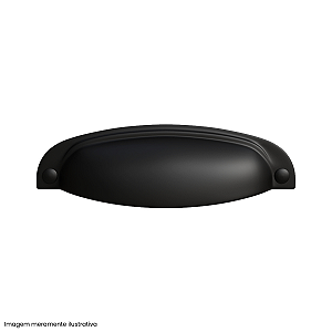Puxador Vivaro Preto 96 mm – Design Moderno