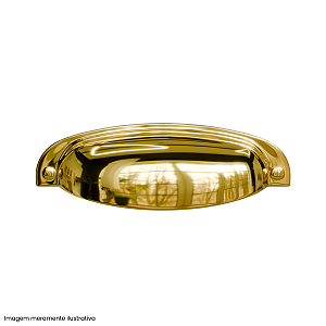 Puxador Vivaro Ouro Real 96 mm – Acabamento Premium