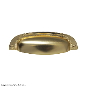 Puxador Vivaro 222 Dourado Fosco 64 mm – Design Premium